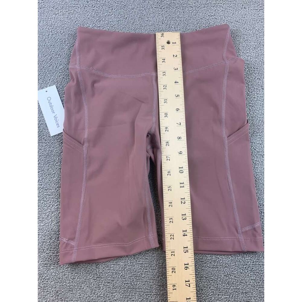 Outdoor Voices Women's Pink Biker Zoom 8" Short XS Deep Taupe Size XS NWT - Picture 7 of 7